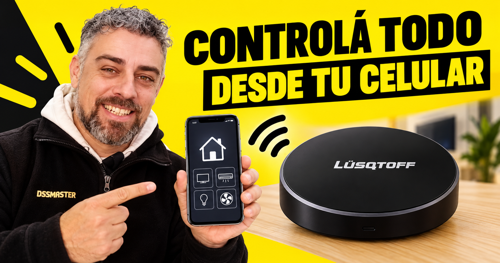 Control remoto universal WiFi Lüsqtoff en Electrón Alta Gracia